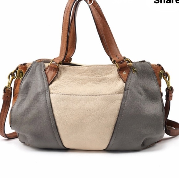 OrYany Two-Tone Leather Handbag - Picture 4 of 10